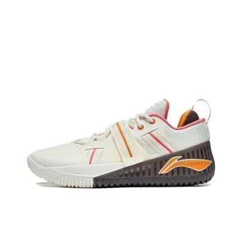 LiNing Rage Anti Slip Wear Resistant Low Top Sprint Long Distance Running Training Running Shoes Men's Ecru