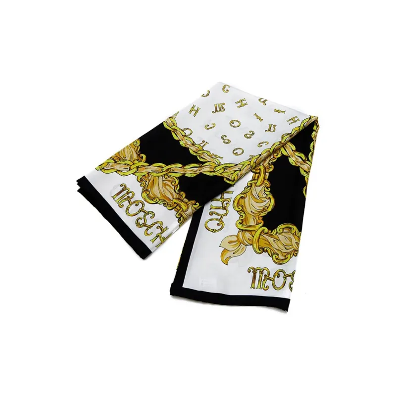 MOSCHINO Silk Scarves Women's Yellow-1