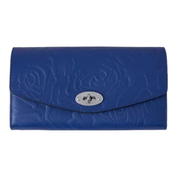 Mulberry Darley Smooth Calf Leather Wallet Women's Blue
