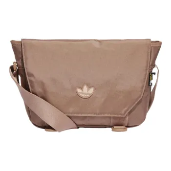 Adidas Originals Recycled Nylon Messenger Bag Shoulder Bag Crossbody Bag Unisex Earth Brown
