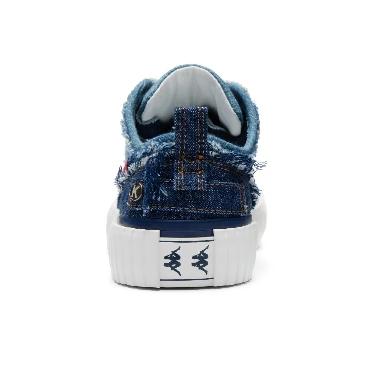 Kappa Breathable And Wear-resistant Low-Top Canvas Shoes Women's Blue White-4