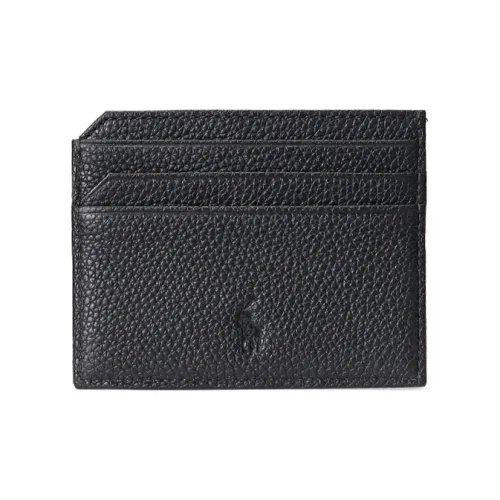Polo Ralph Lauren Cow Leather Card Holder Men's Black