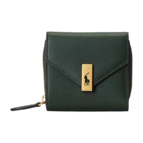 Polo Ralph Lauren Leather Wallet Women's Light Green