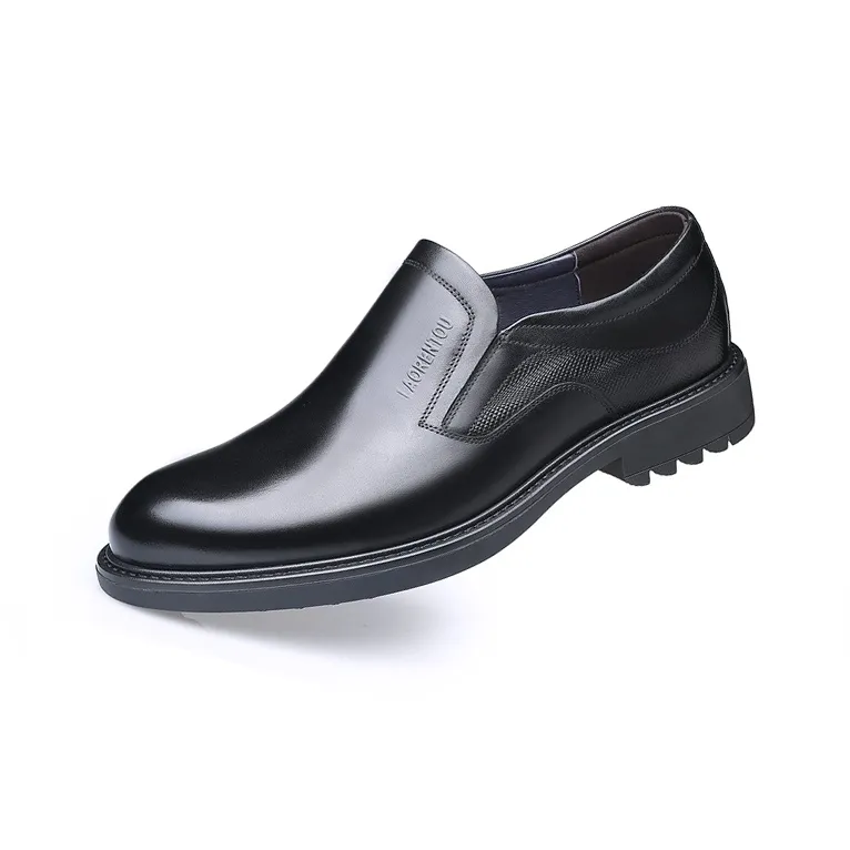 LAORENTOU Dress Shoes Men Low Top Brown/Black-1