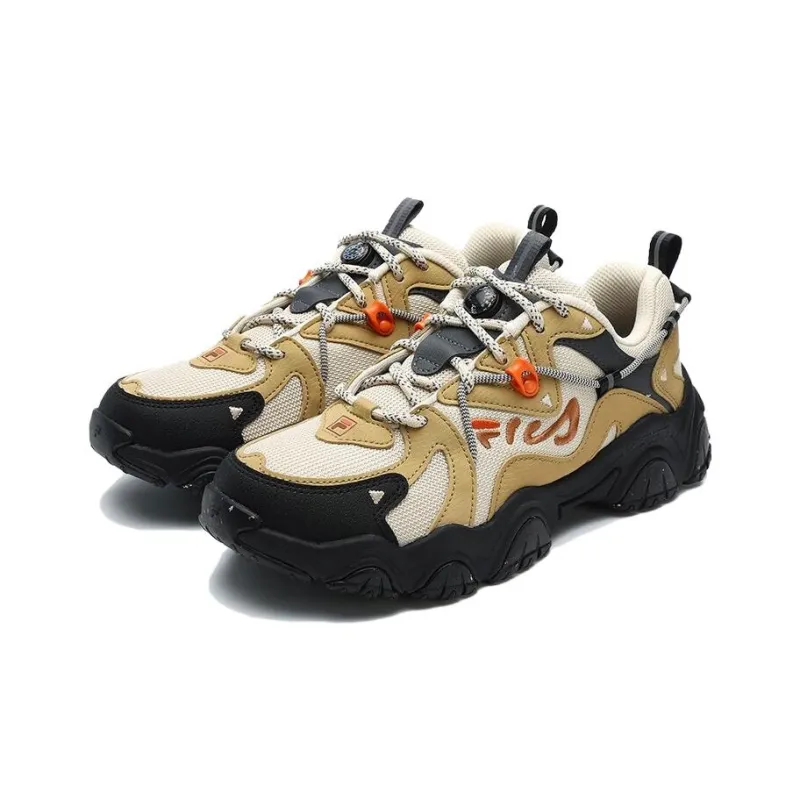 FILA Fluid 4 Low Shoes 'Tan White Black' Women's-1