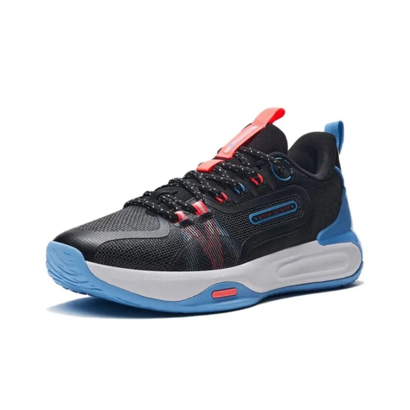 XTEP Windchase 1 V2 Cushioning Low Top Basketball Shoes Men's Black-1
