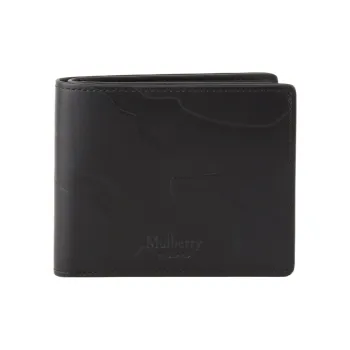 Mulberry Cow Leather Wallet Regular Men's Black