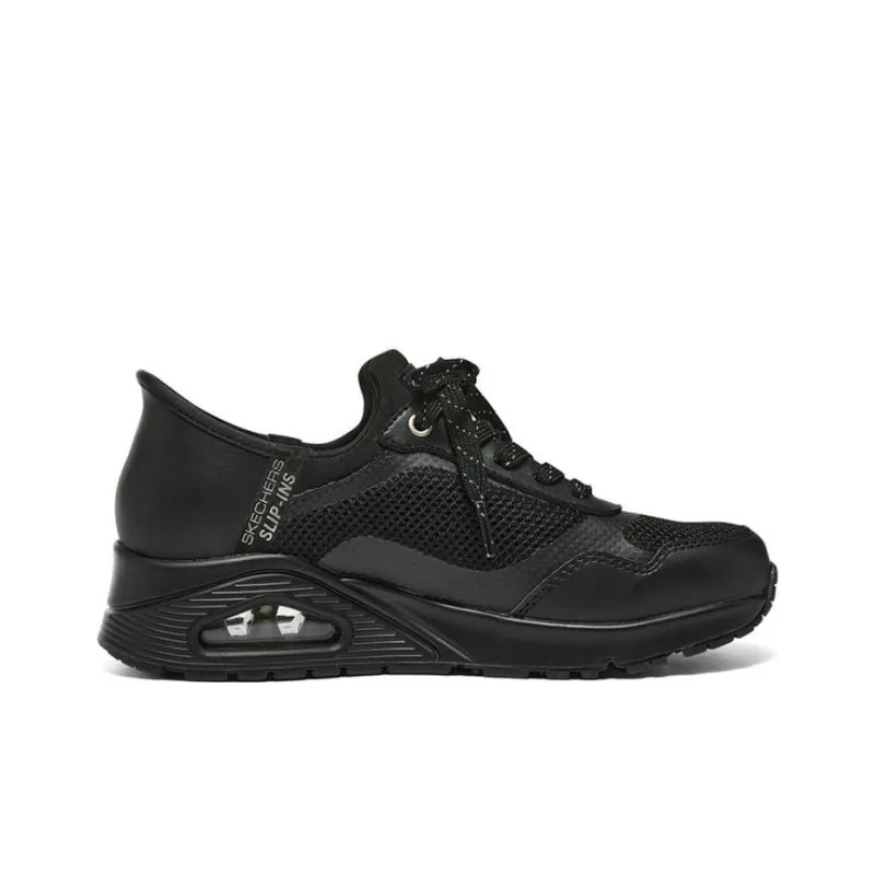 Skechers Uno Slip In Air 'Pure Black' Women's-1