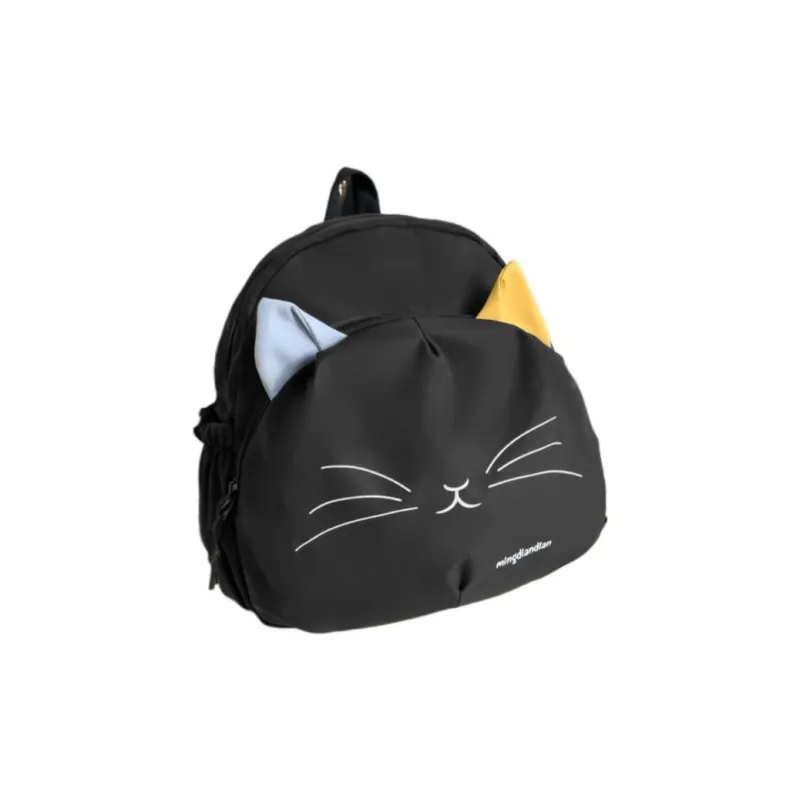 RUIPAI Nylon Backpack Medium Size Unisex White/Yellow/Black-4