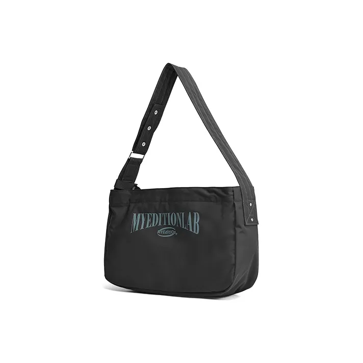 MYEDITION Polyester Messenger Bag Shoulder Bag Regular Unisex Black/Khaki/Gray-0