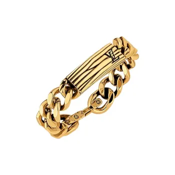 LOUIS VUITTON Metal Bracelets Unisex Gold