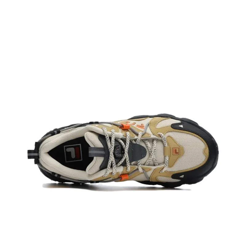 FILA Fluid 4 Low Shoes 'Tan White Black' Women's-2