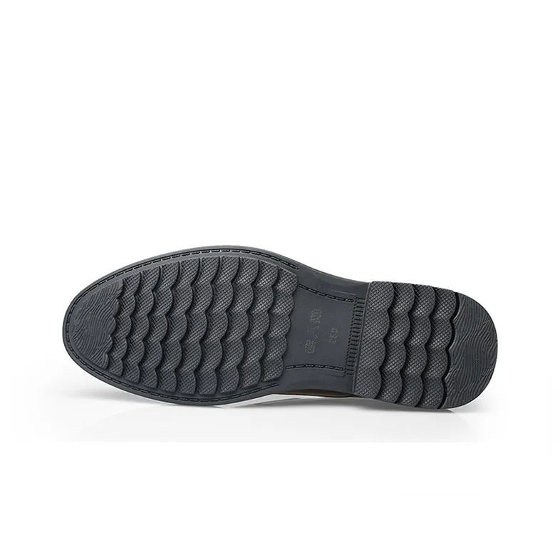 LAORENTOU Dress Shoes Men Low Top Brown/Black-9