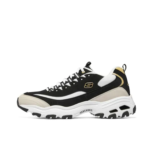 Skechers D'lites Sneakers 'Black Beige White'