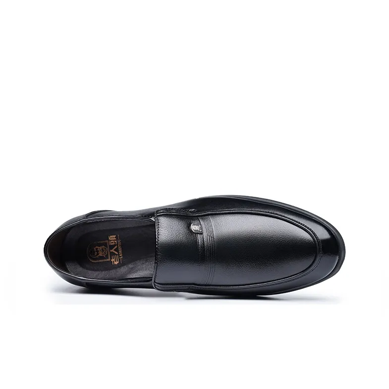LAORENTOU Dress Shoes Men Low Top Black-1