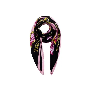 MOSCHINO Silk Scarves Women's Black