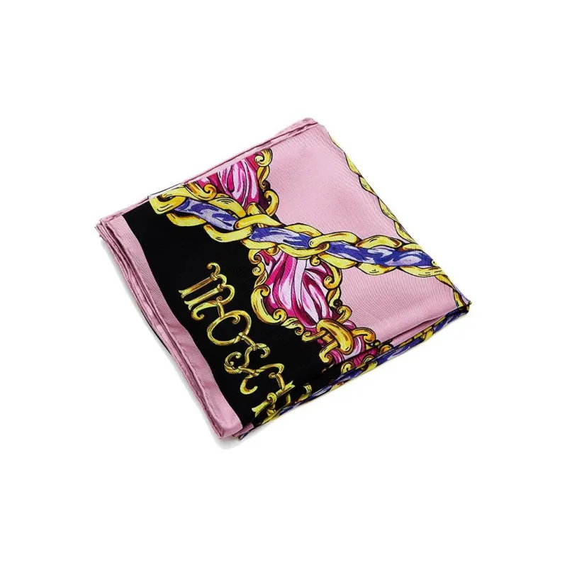 MOSCHINO Silk Scarves Women's Black-2