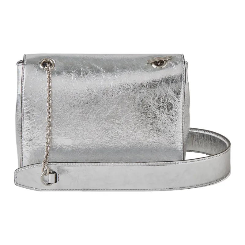 Mulberry Lily Calfskin Handbag Shoulder Bag Women's Silver-2