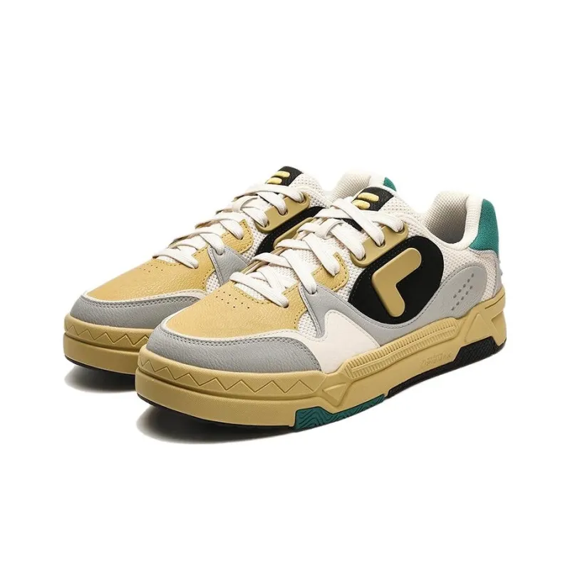 FILA FUSION Bank Dx Skate Shoes 'Yellow Grey'-1