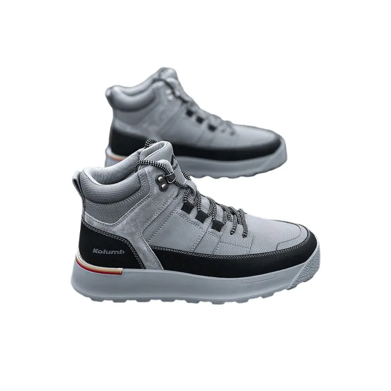 KOLUMB Anti Slip Wear Resistant Mid Top Casual Shoes Men's-1