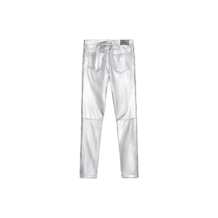 ZARA X STEVEN MEISEL Co-brand Casual Pants Men Silver-1