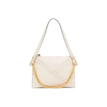 Mulberry Calfskin One Shoulder Handbag Medium Size Women's White