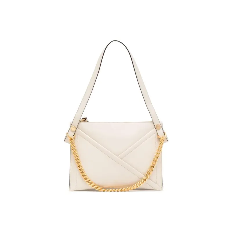 Mulberry Calfskin One Shoulder Handbag Medium Size Women's White-0