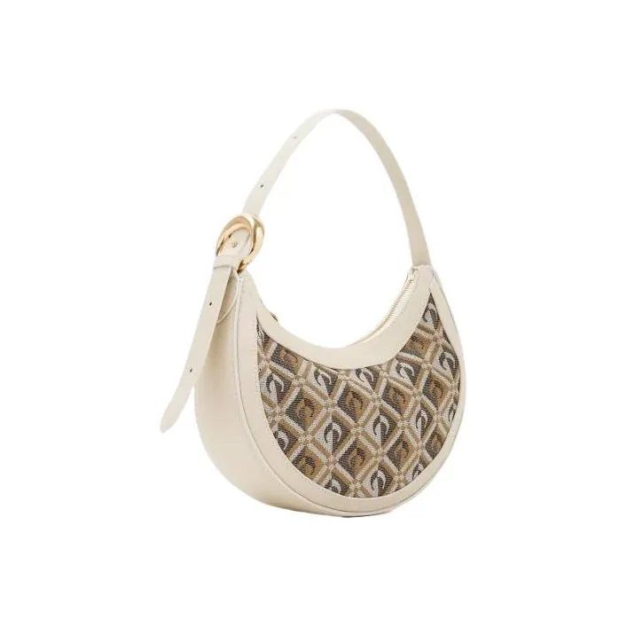 Marine Serre Leather One Shoulder Handbags Regular Women's Beige-1