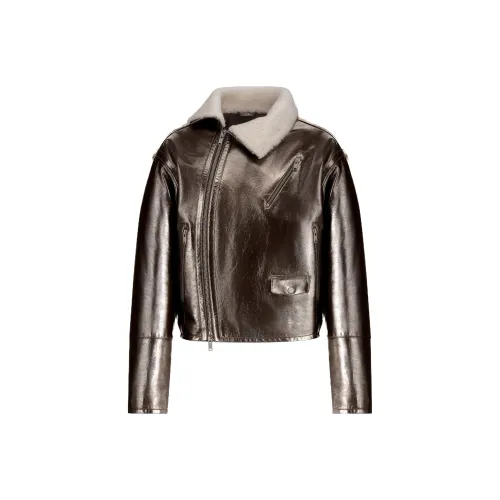 DIOR Leather Jackets Men Brown