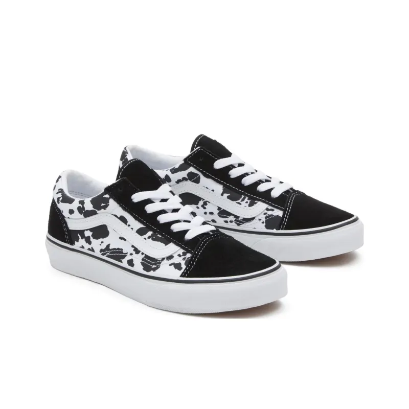 Vans Old Skool Collection Waterproof Low Top Skateboard Shoes Women's Black-2
