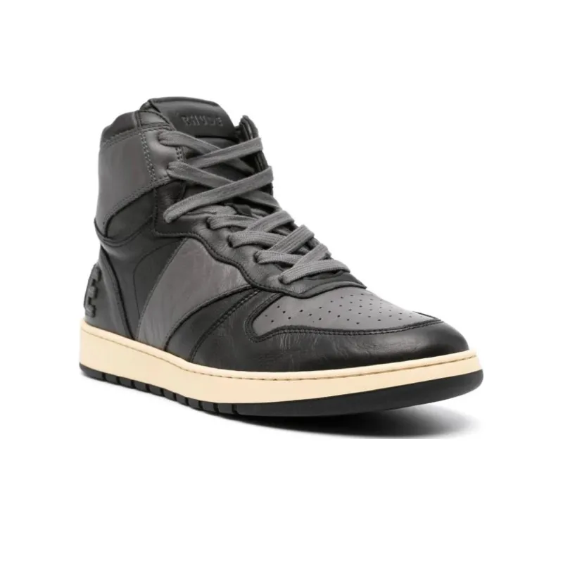 RHUDE Rhecess High top Leather Sneakers-2