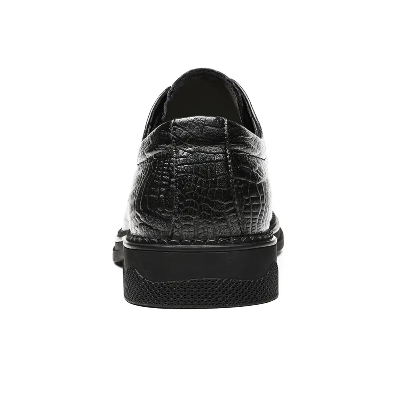 CHINT Dress Shoes Men Low Top Black-3