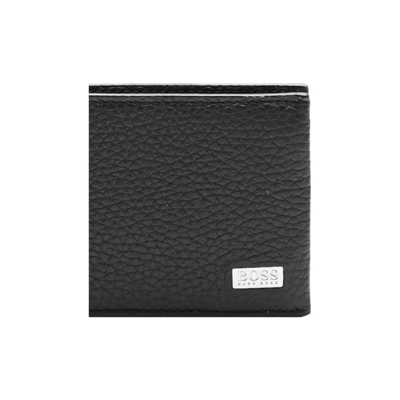 HUGO BOSS Leather Wallet Regular Unisex Black-4