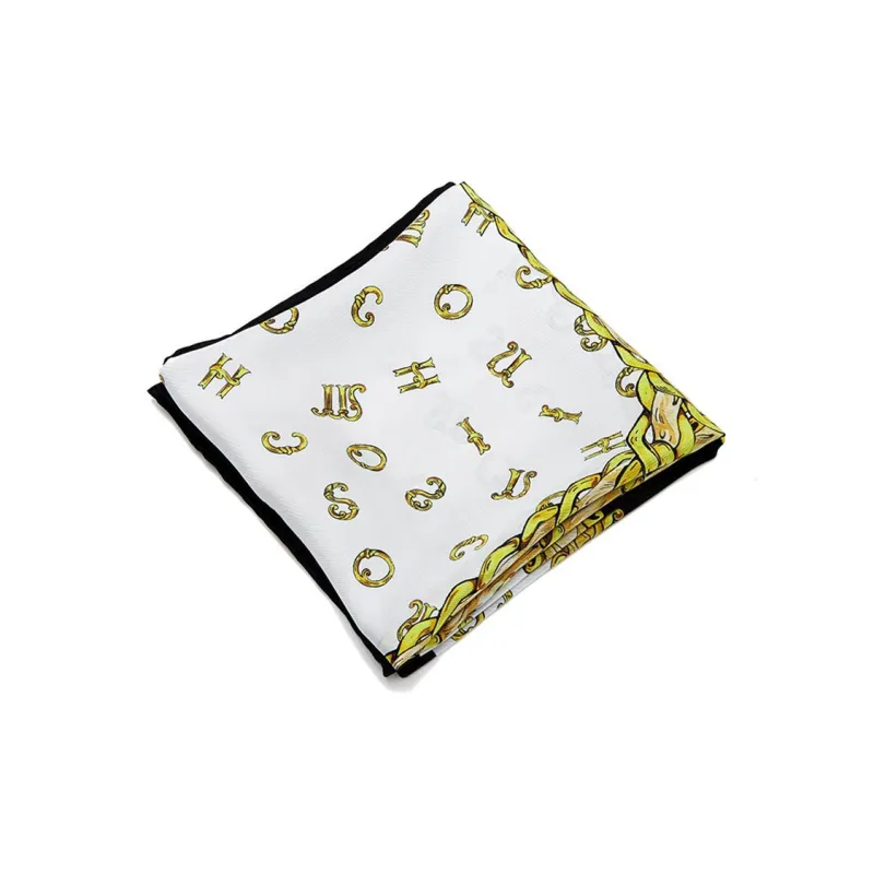 MOSCHINO Silk Scarves Women's Yellow-2