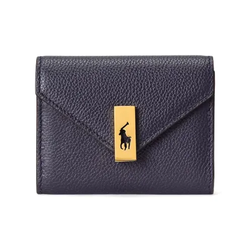 Polo Ralph Lauren Polo ID Leather Card Holder Women's Marine Blue