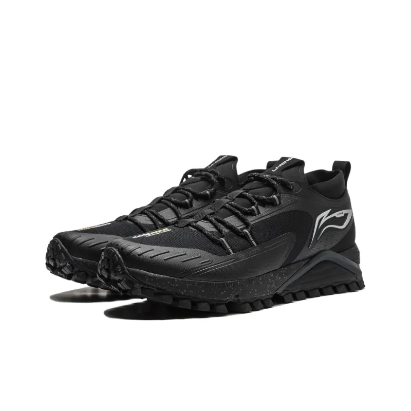 LiNing Ride The Wild Anti Slip Wear Resistant Low Top Running Shoes Men's Black-2