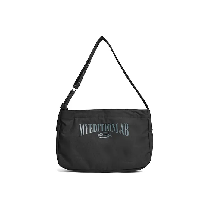 MYEDITION Polyester Messenger Bag Shoulder Bag Regular Unisex Black/Khaki/Gray-4