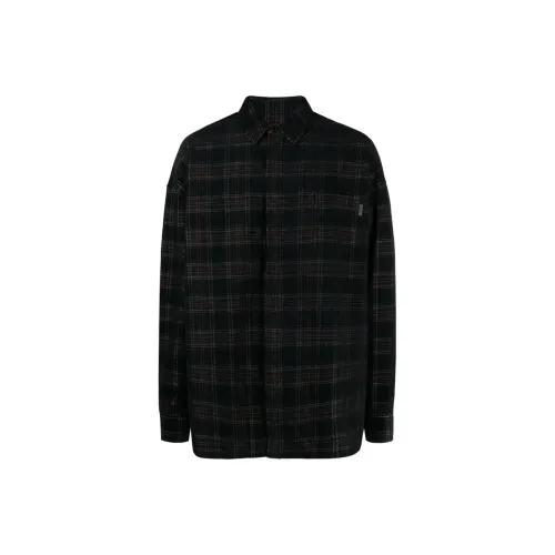 JUUN.J Check-pattern Cotton Shirt