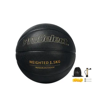 ProSelect Weighted Training Ball Collection PU Basketball Black Size 7 Training Unisex