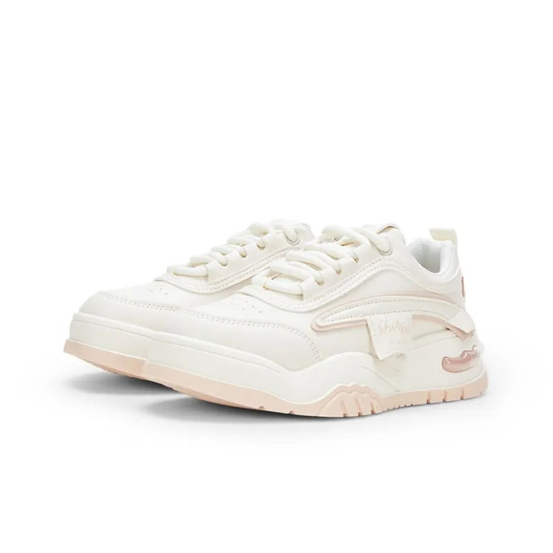KARLIE KELLER Wear Resistant Breathable Water Resistant Slip Resistant Low Top Casual Shoes Women's Pink-2