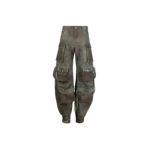 The Attico Camouflage Cargo Jeans