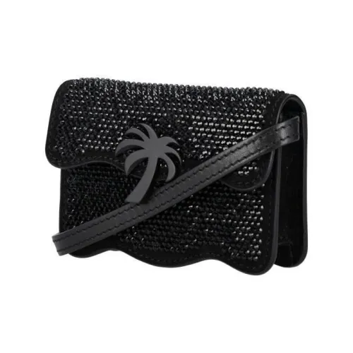 PALM ANGELS Palm Beach Micro Party Crossbody Black/Silver