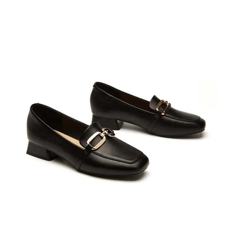 DAPHNE Loafers Women's Black/Apricot/Ecru-3