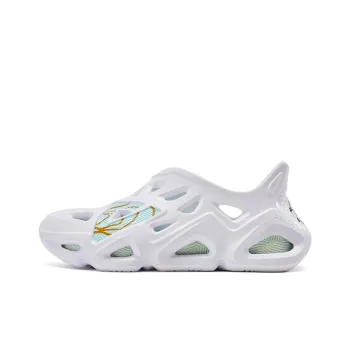 PEAK Taichi Beach Sandals Men's All White Mint Green