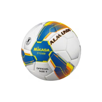MIKASA Size 5 Soccer Synthetic Leather Hand-Stitched Soccer Ball Unisex White Blue