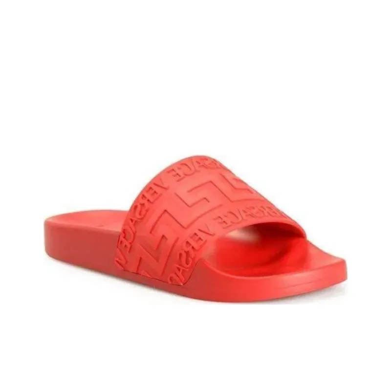 VERSACE Rubber Pool Slide Red-2