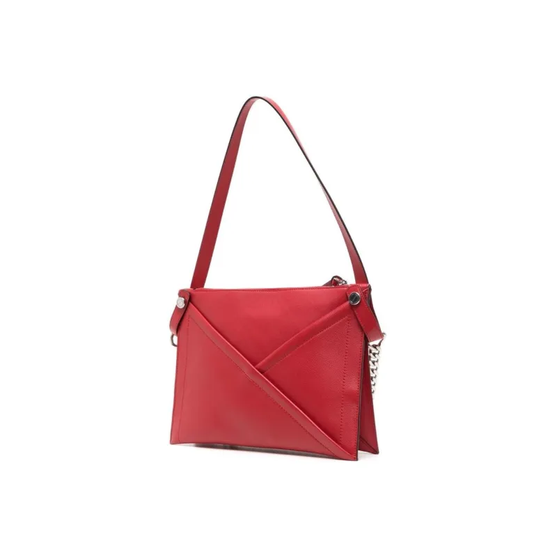 Mulberry Calfskin Shoulder Bag Women's Red-1