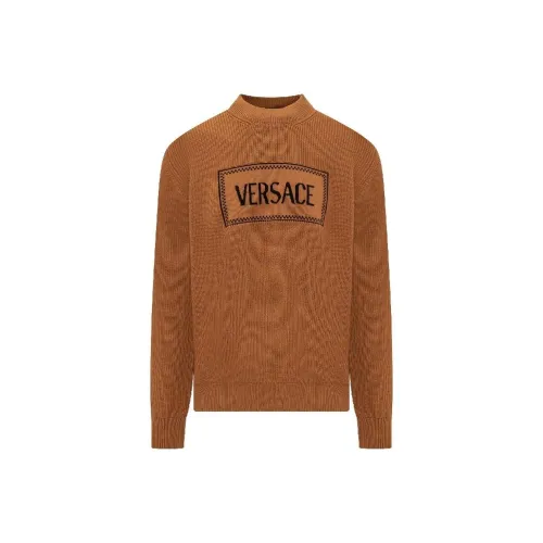 VERSACE Sweaters Men Brown