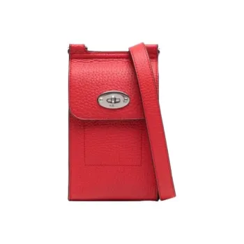 Mulberry Leather Crossbody Bag Mini Men's Bright Red