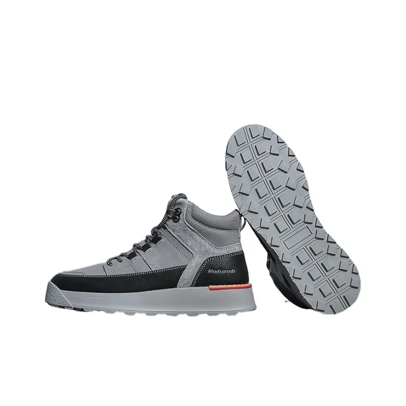 KOLUMB Anti Slip Wear Resistant Mid Top Casual Shoes Men's-3